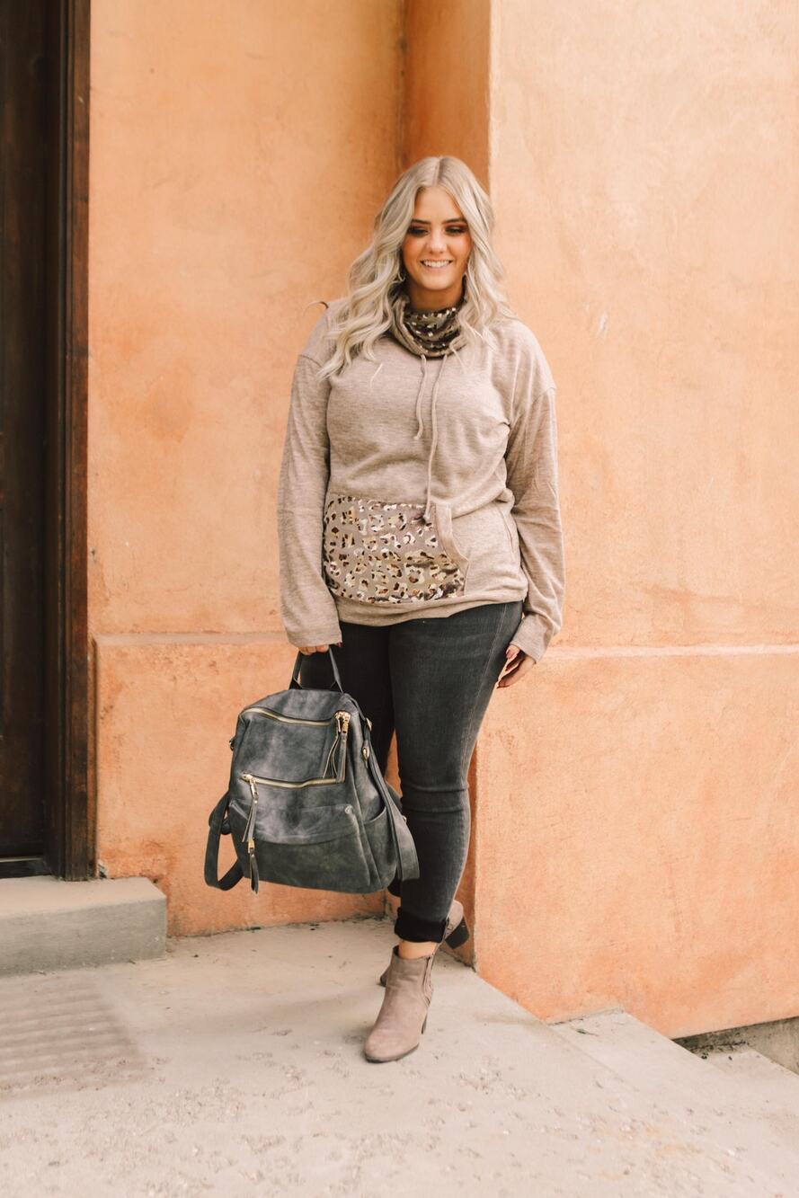 Luxe Velvet Spots Hoodie